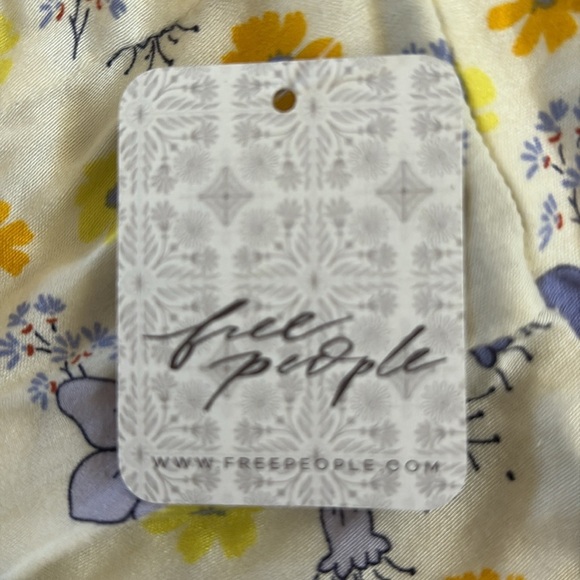 NWT FREE PEOPLE “It Takes Two” wrap mini dress in ivory combo - Picture 11 of 12